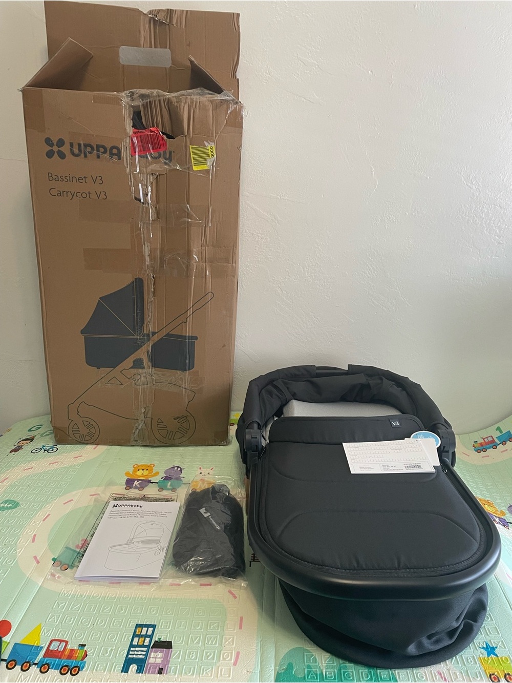 UPPAbaby Stroller Bassinet V3 - Jake Charcoal